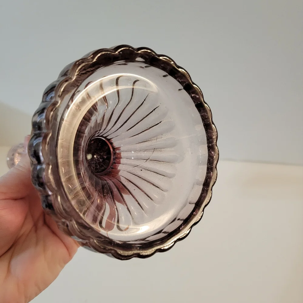 Pottery Barn Glass Candle Stick Holder SINGLE